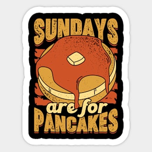 Sundays Are For Pancakes Baking Lover Gift Sticker